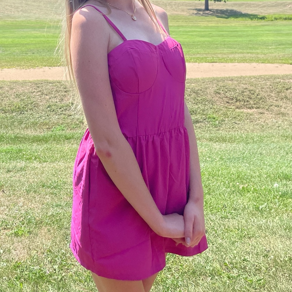 Pink Strappy Romper
